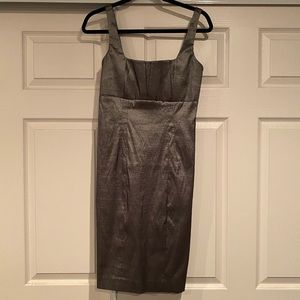 Calvin Klein metallic grey dress